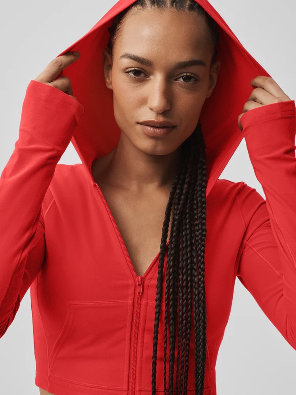 ALO Yoga Bright Red Fitted Jacket - Picture 2 of 8